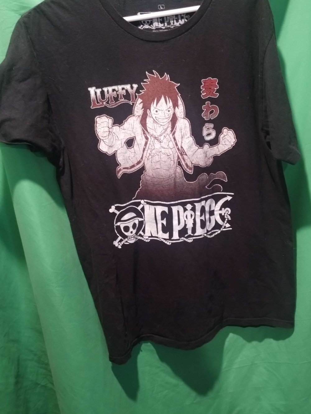 Ripple Junction Black One Piece Luffy Graphic Tee